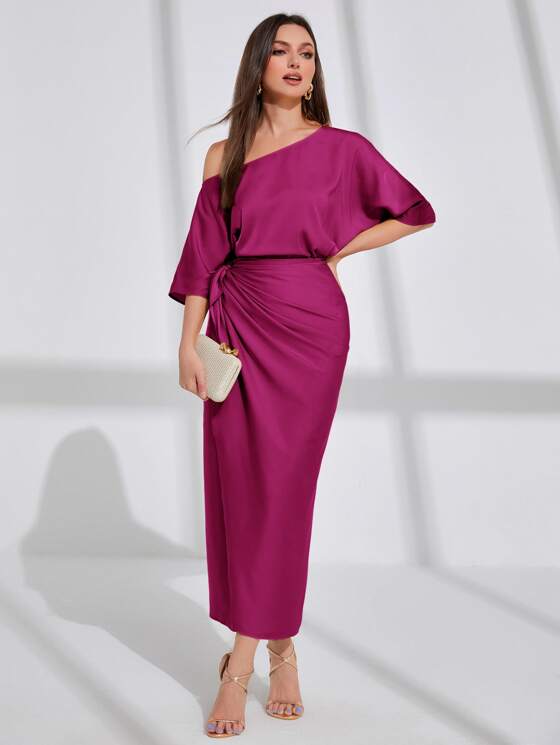 plus sized wedding guest dress