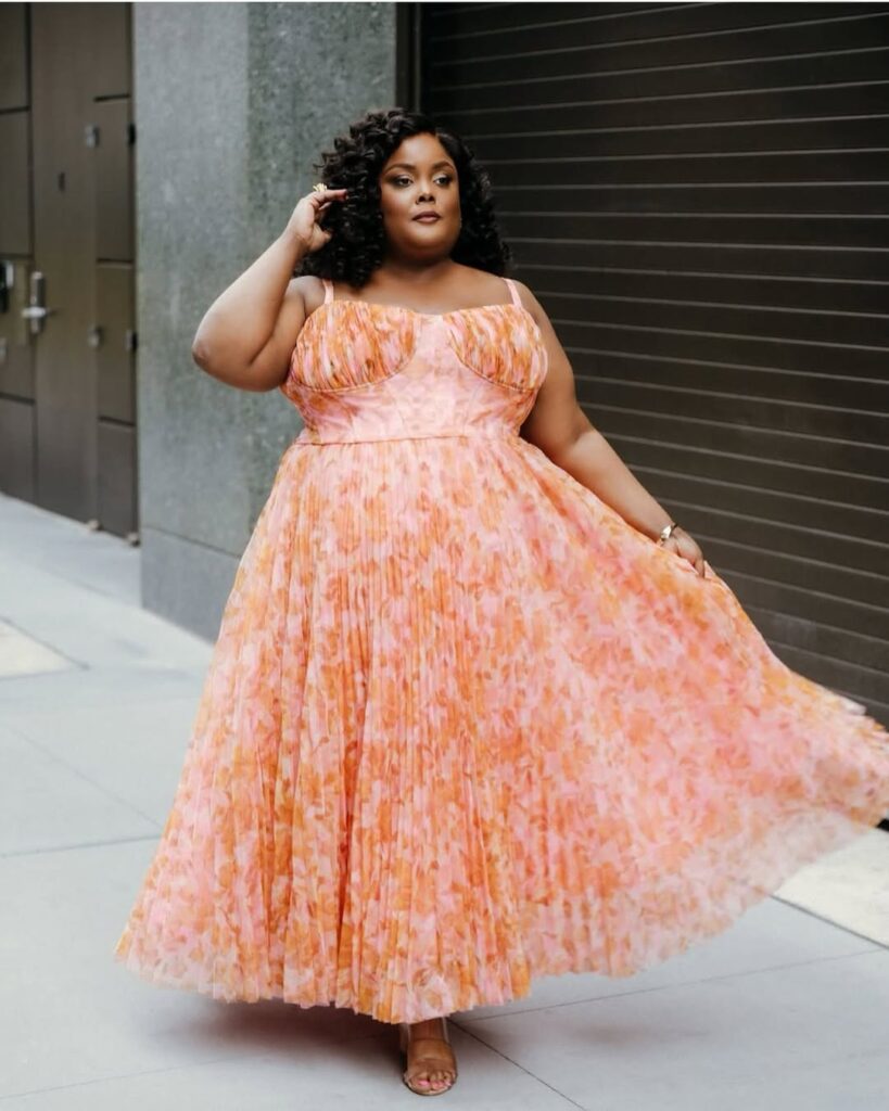 plus sized wedding guest dress