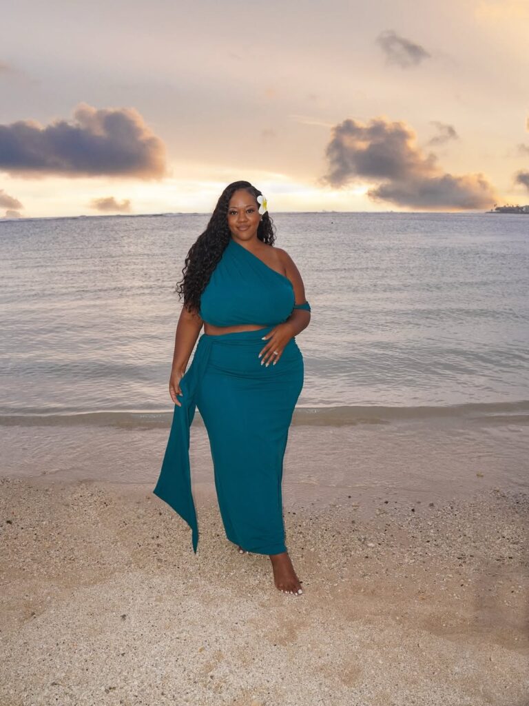 plus sized wedding guest dress