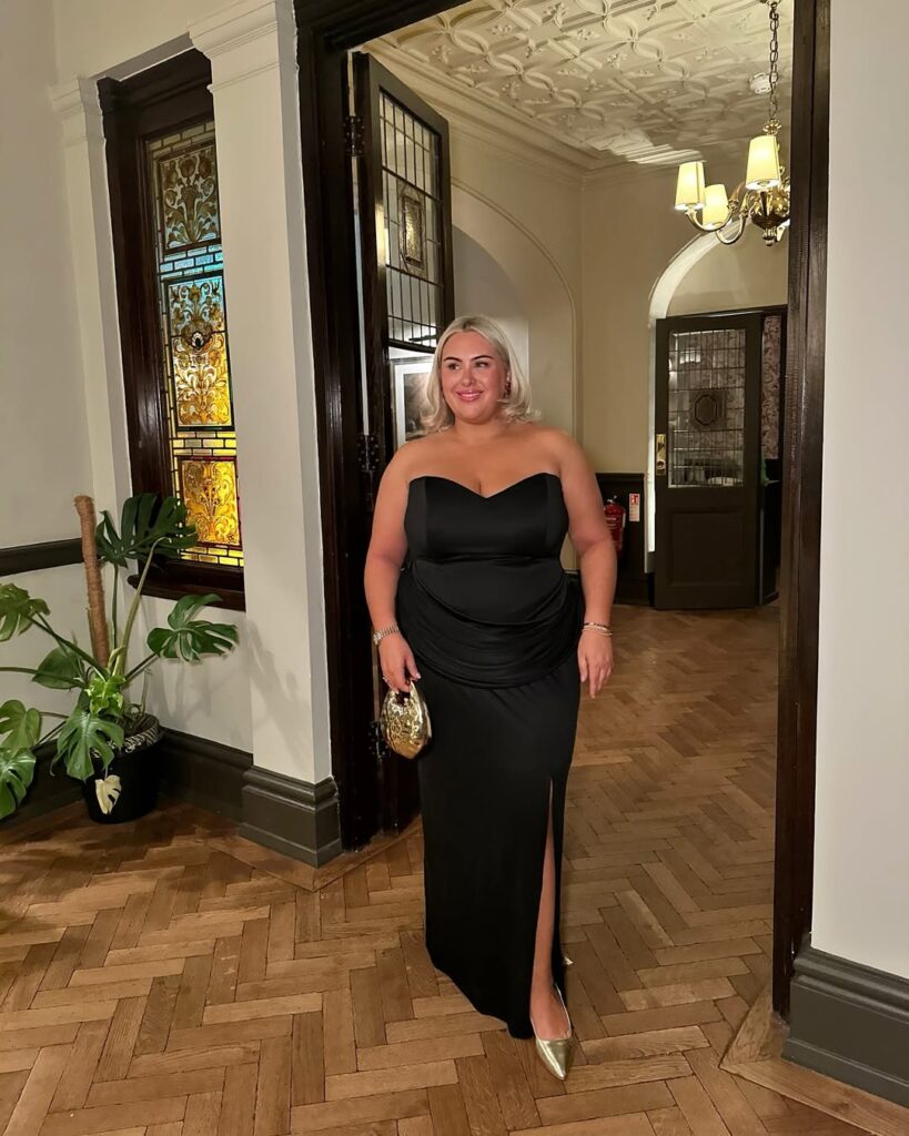 plus sized wedding guest dress