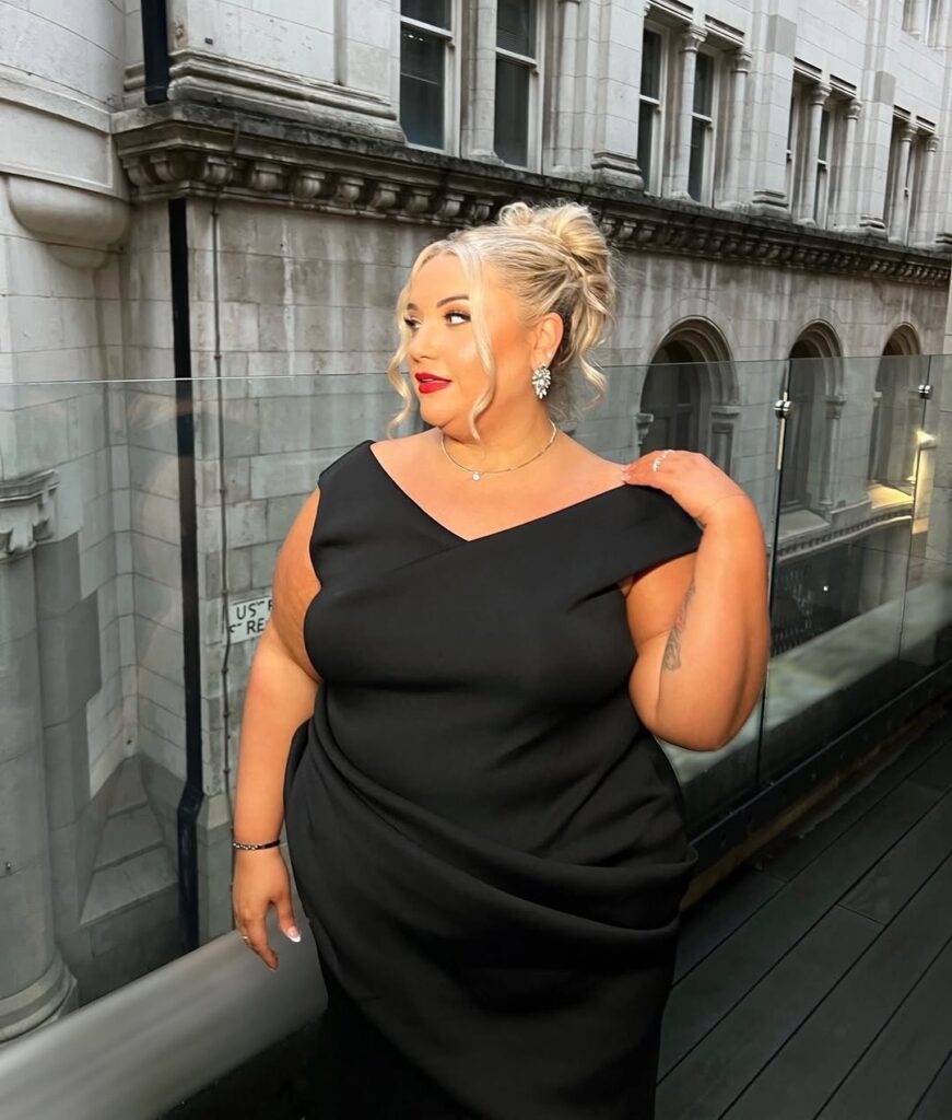 plus sized wedding guest dress