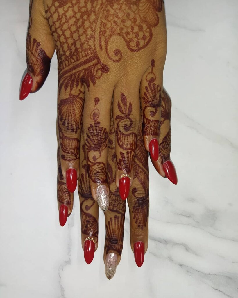indian wedding nails
