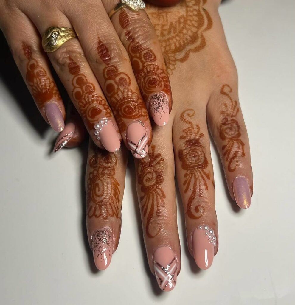 indian wedding nails
