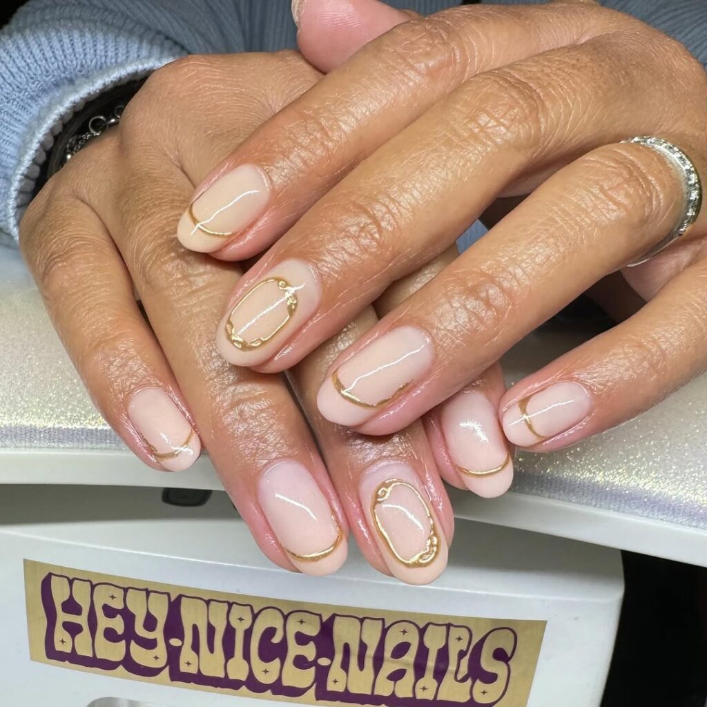wedding nails for bride