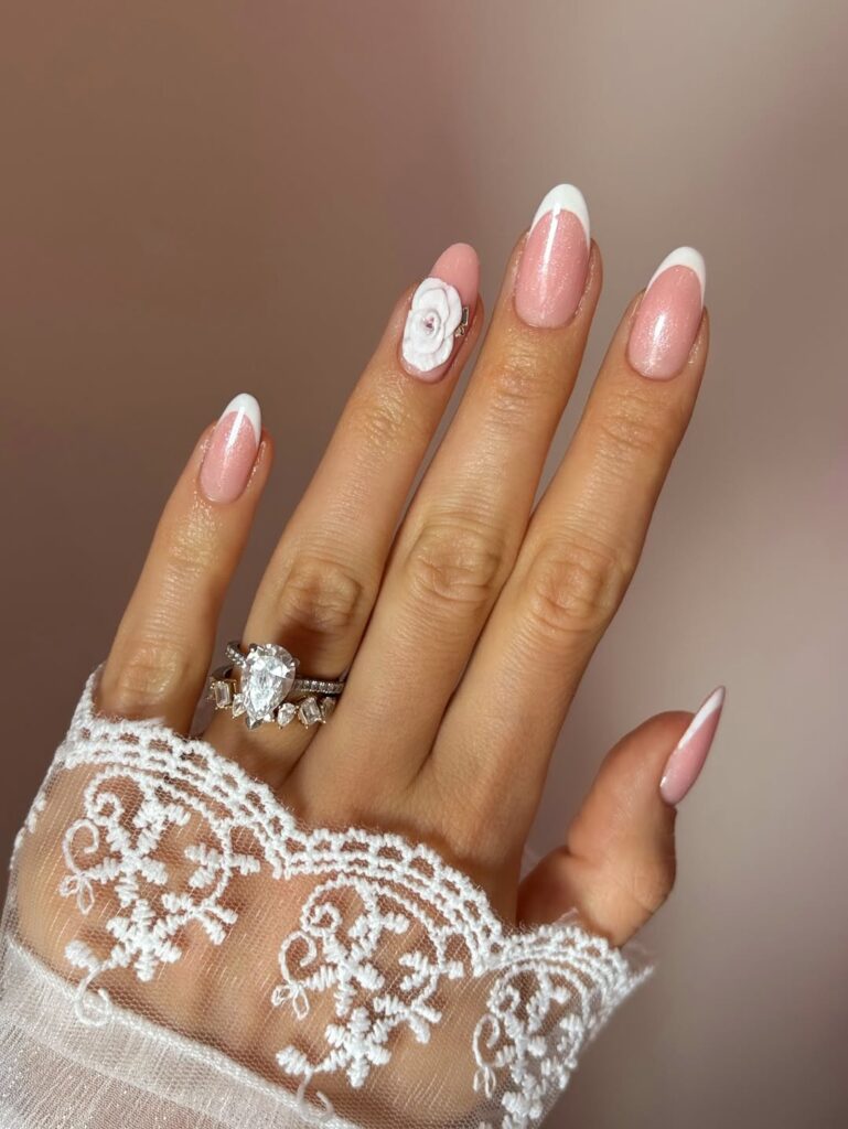 wedding nails for bride