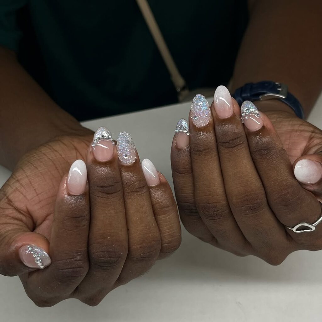 wedding nails for bride