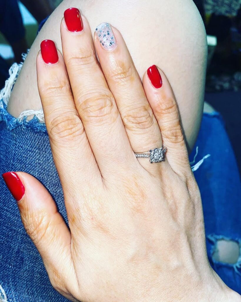 wedding nails for bride