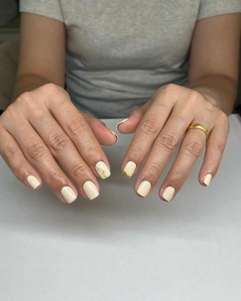 wedding nails for bride