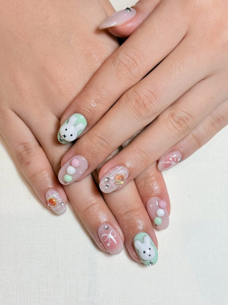 Wedding nails for bridesmaids