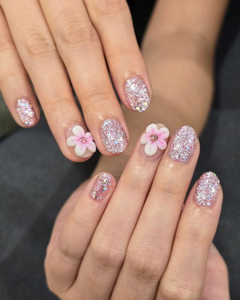 Wedding nails for bridesmaids