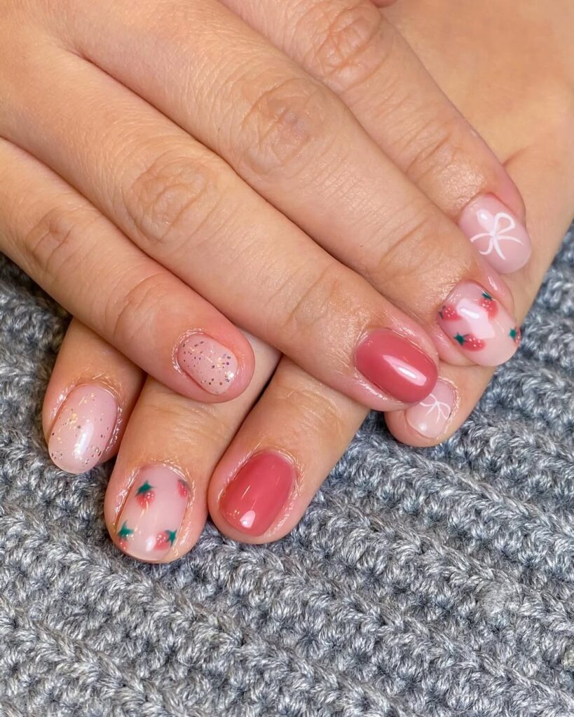 Wedding nails for bridesmaids