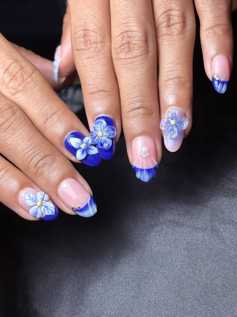 Wedding nails for bridesmaids