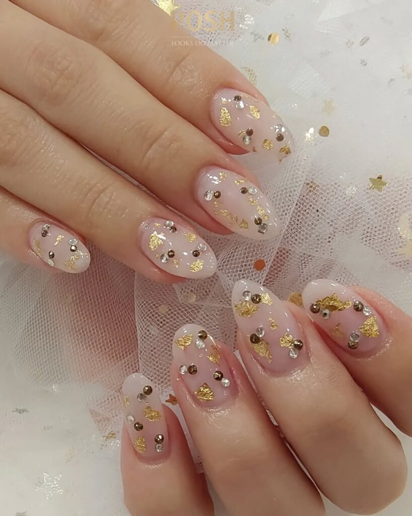 Wedding nails for bridesmaids