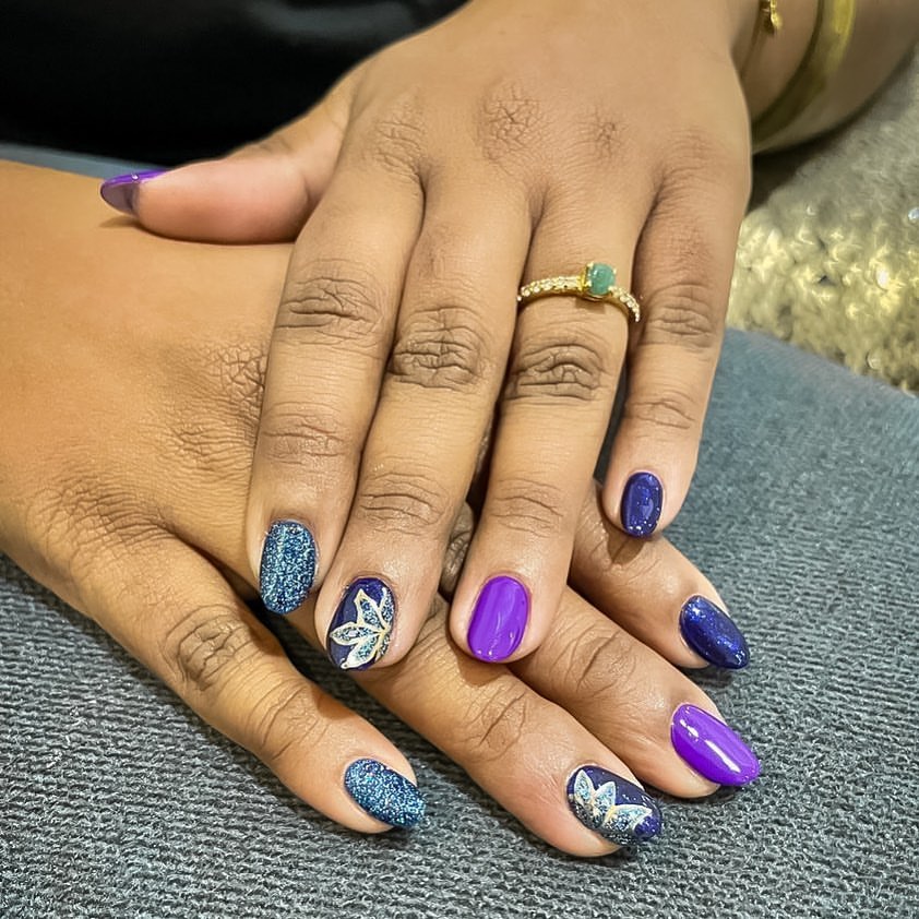 Wedding nails for bridesmaids