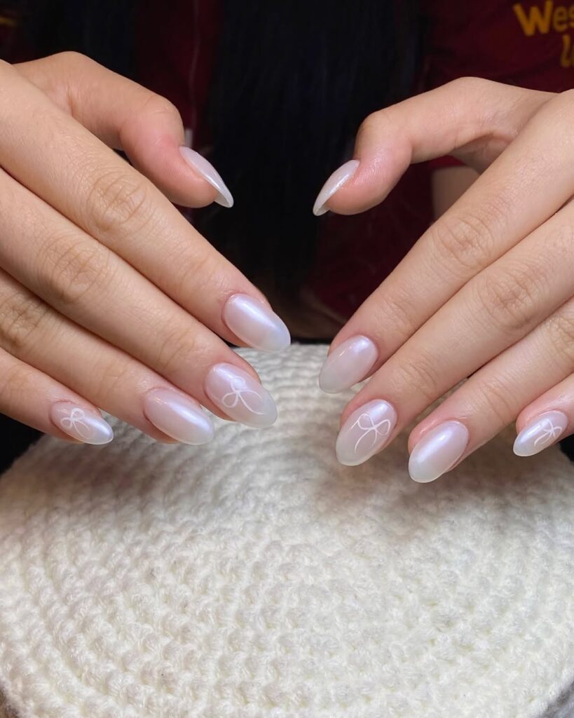 Wedding nails for bridesmaids