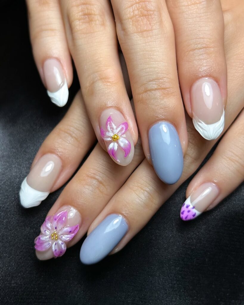 Wedding nails for bridesmaids