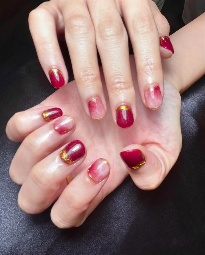 Wedding nails for bridesmaids