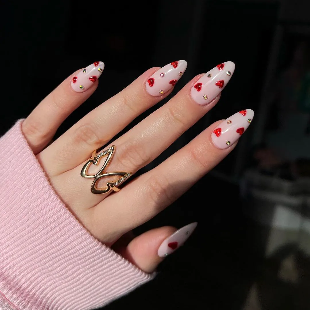 valentine's day nails