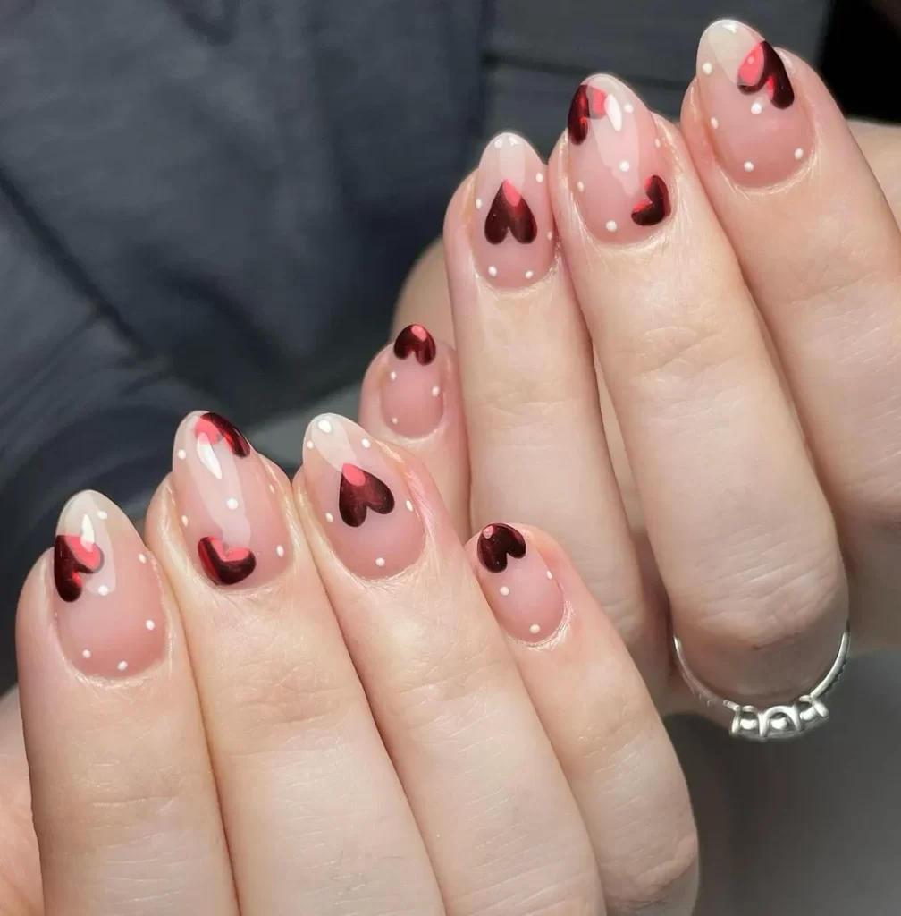 valentine's day nails