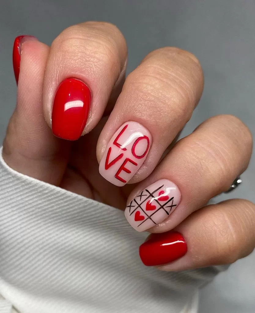 valentine's day nails