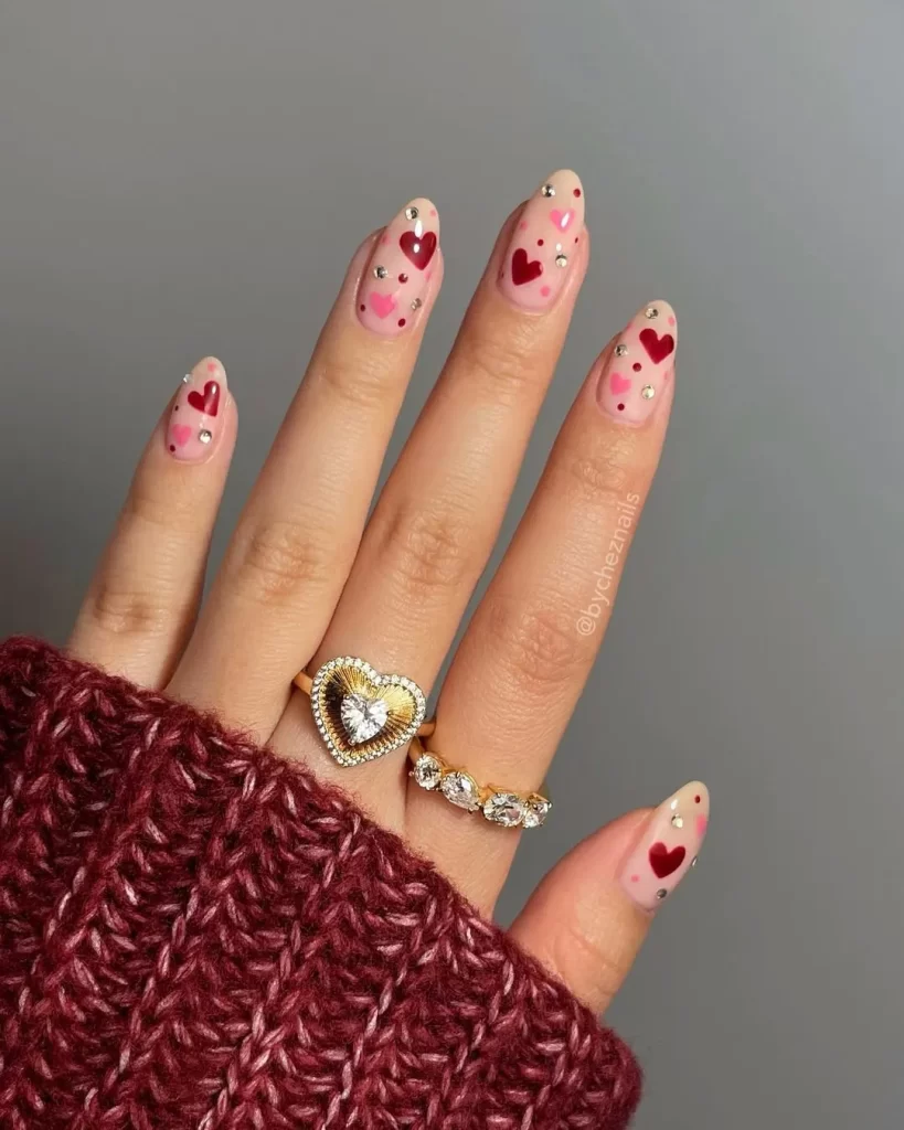valentine's day nails