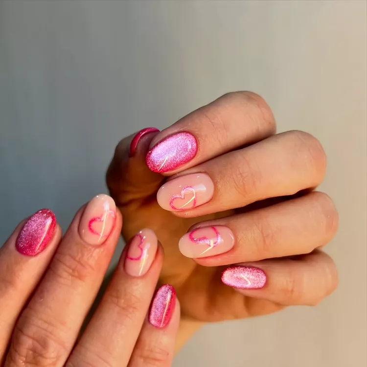 valentine's day nails