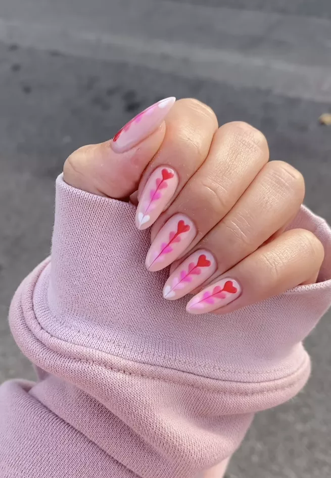 valentine's day nails