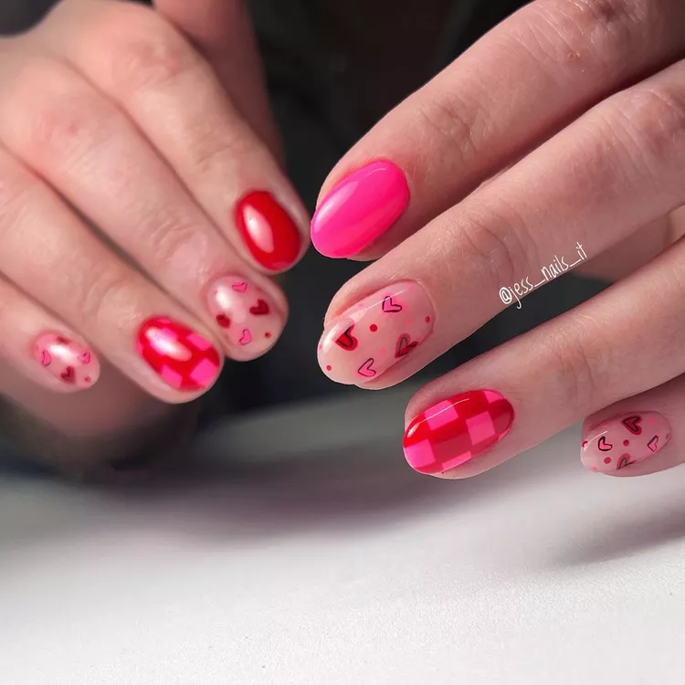 valentine's day nails