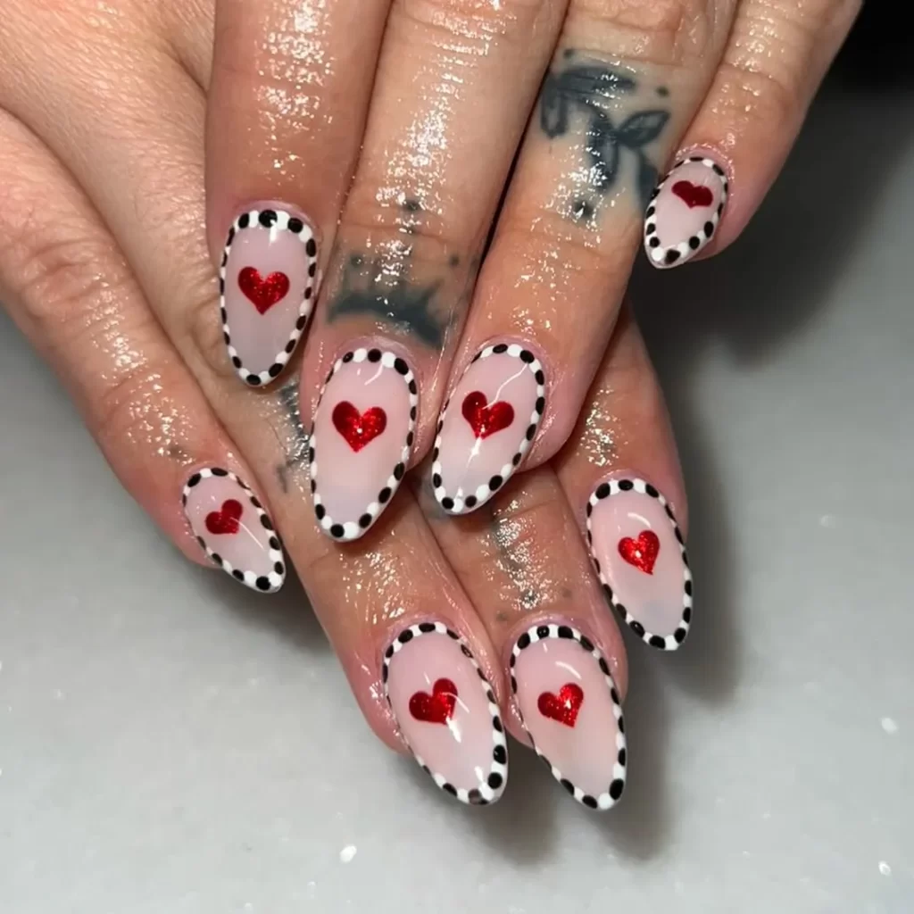 valentine's day nails