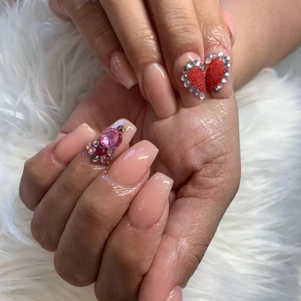 valentine's day nails