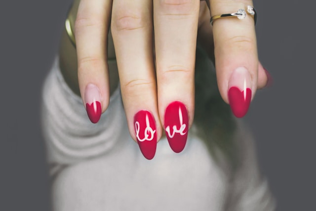 valentine's day nails